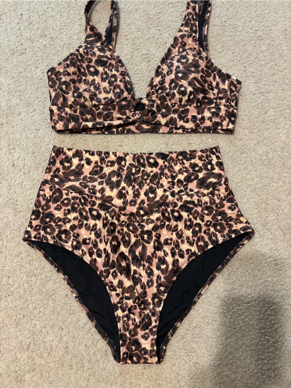 American Eagle Leopard Bikini Medium